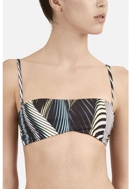 Padded underwired bandeau C cup bra