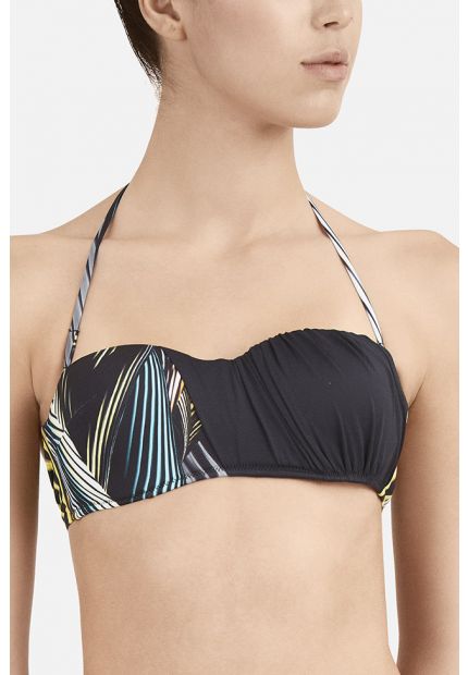 Padded underwired bandeau B cup bra