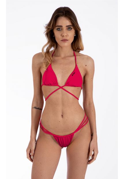 BIKINI CON INCROCIO E DOPPIO CUTOUT
