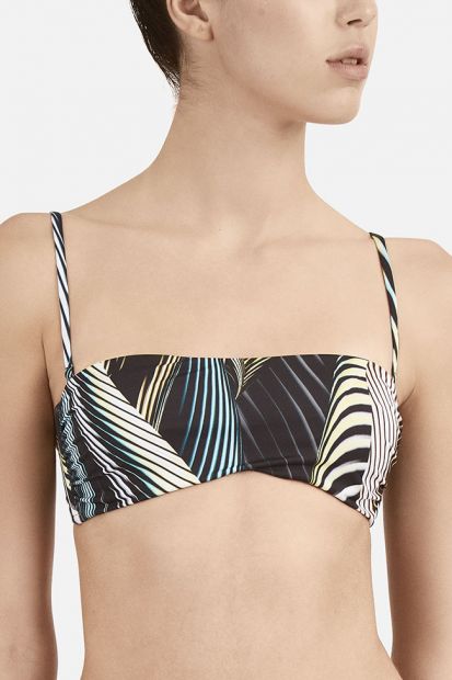 Padded underwired bandeau C cup bra